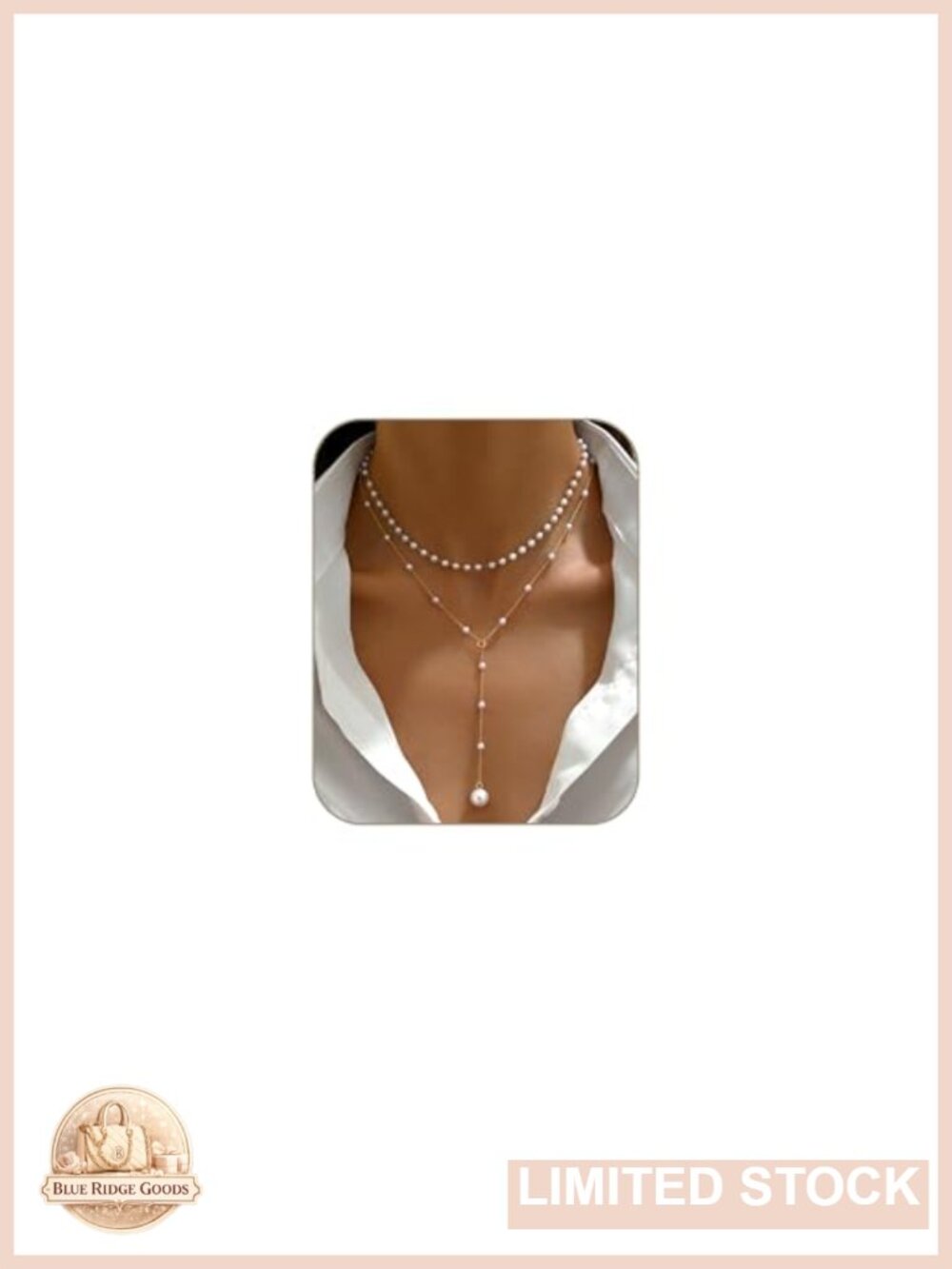 14K Gold Plated Layered Pearl Necklace Set Dainty Choker Jewelry Gift